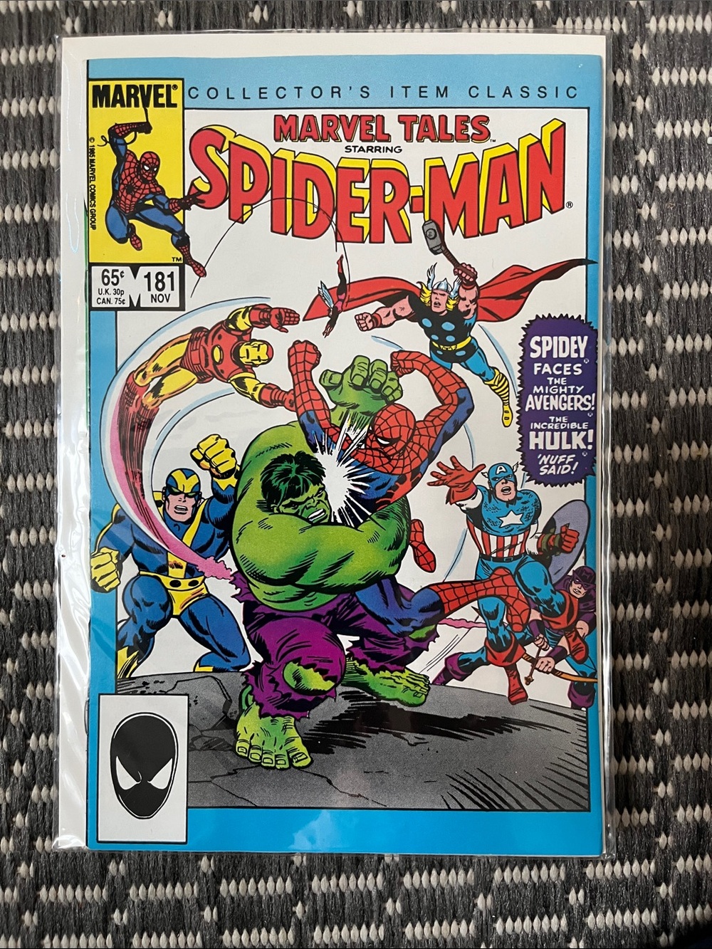 Marvel Tales Starring Spider-Man Comic Book - 1985, issue 181 B&B